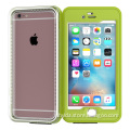 2016 new design plastic + tpu soft waterproof phone bag case for iPhone 6,6Plus